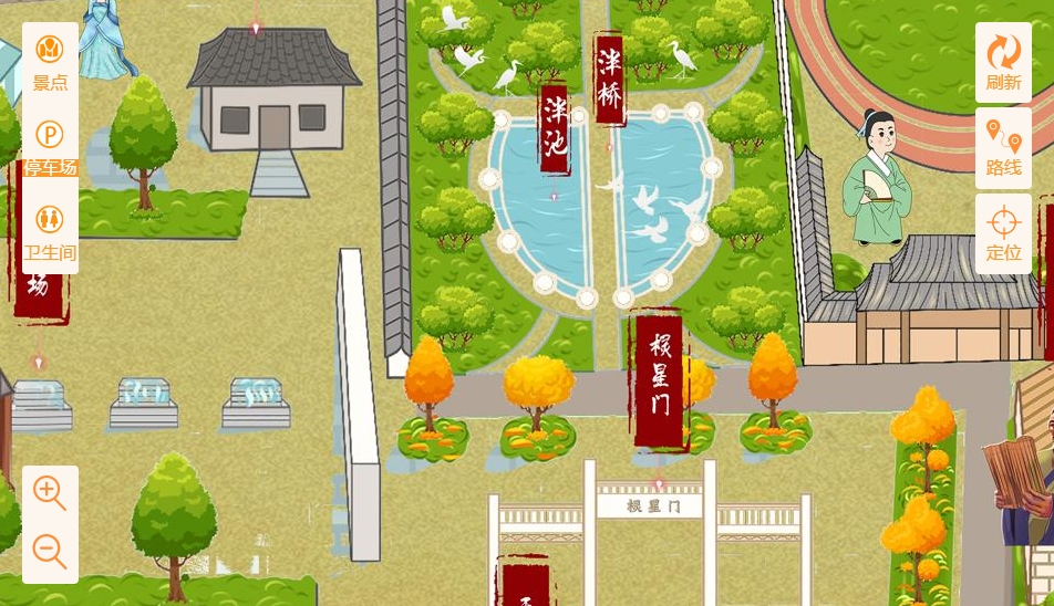 银州手绘地图景区语音讲解导览系统：智慧景区建设的基石